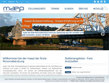 Tablet Screenshot of maep.de